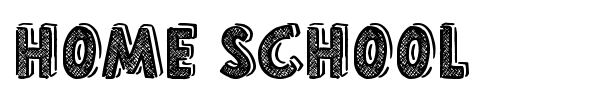 Home School font preview